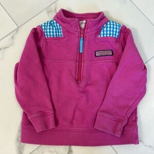 Vineyard Vines Pink Sweatshirt with Blue Accents